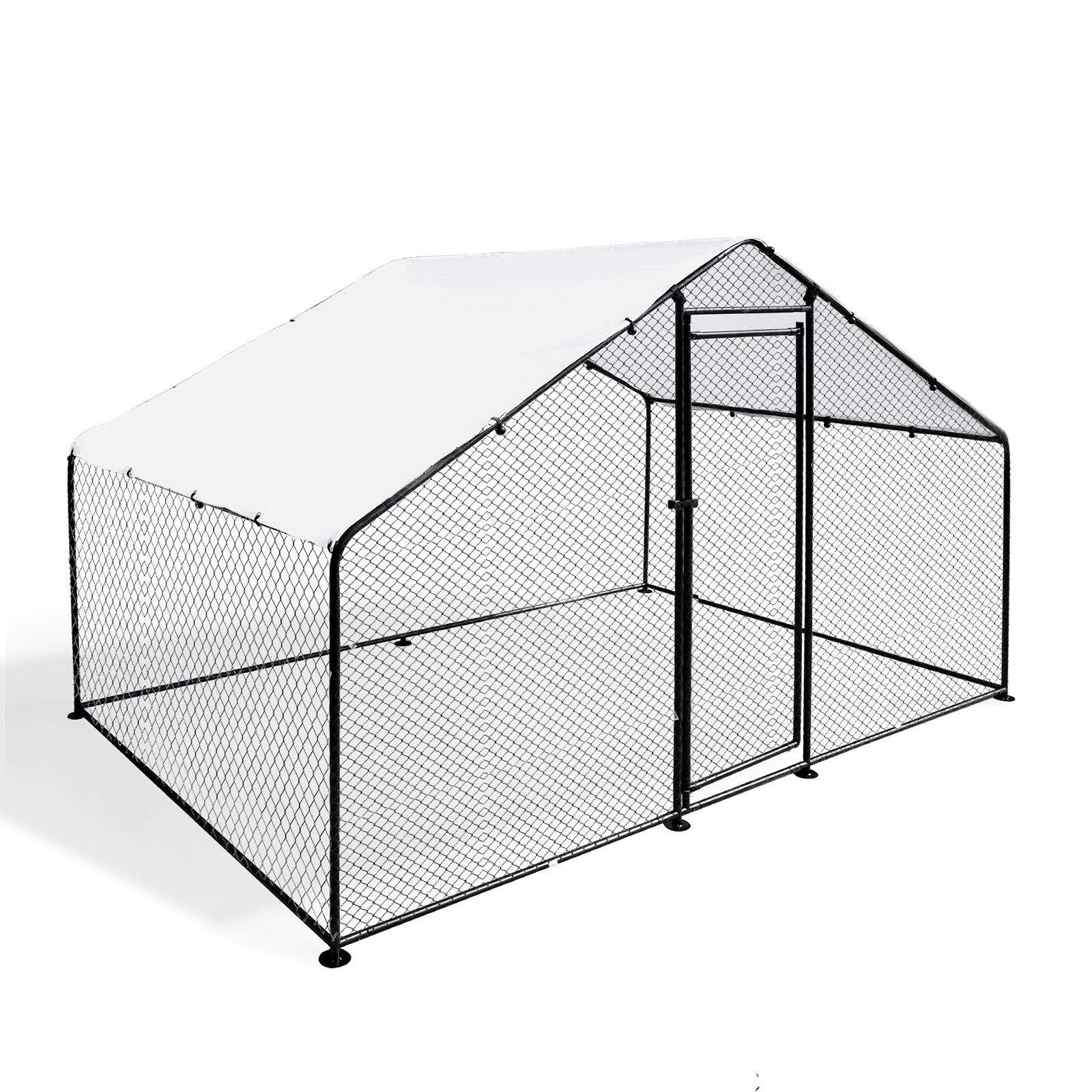 Tucker Murphy Pet™ Dyle Large Metal Chicken Coop Walk-in Poultry Cage