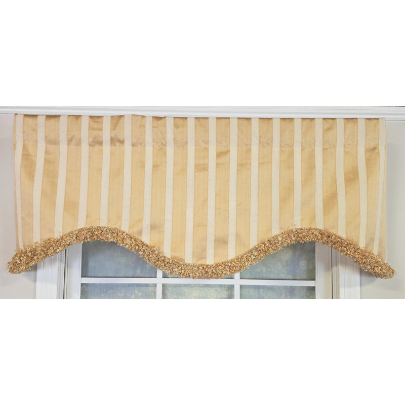RLF Home Nugett Trimmed Cornice Valance