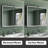 36'' W x 30'' H Brendyn Recessed or Surface Mount Framed LED Medicine Cabinet with Mirror and Shelves, LED Lighting, Defogger, Memory Function, Black-1608171456-1564286649