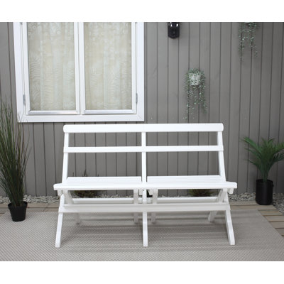 Arlot Solid Wood Pine Outdoor Bench