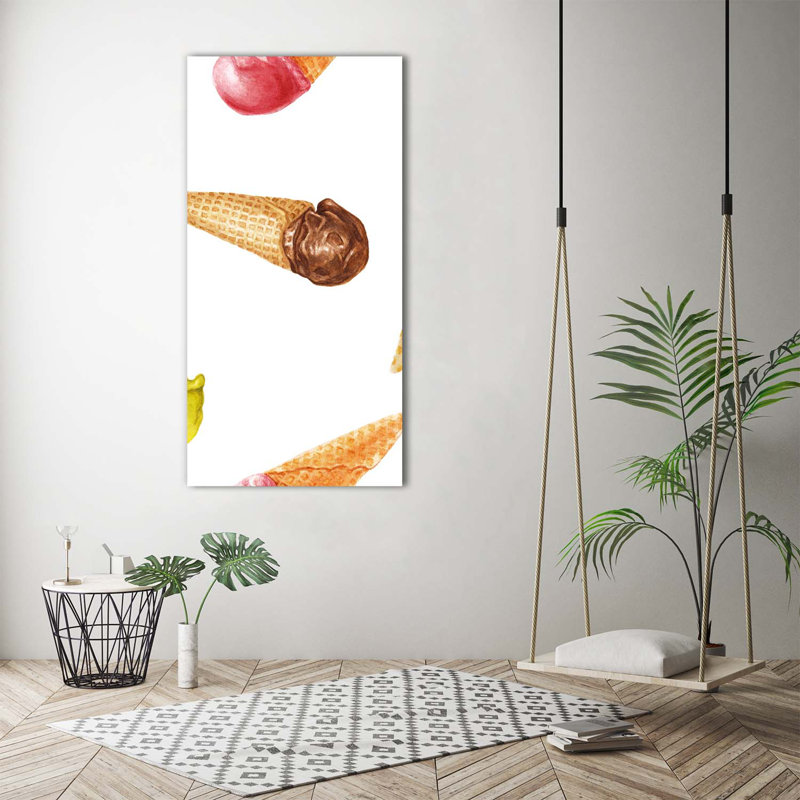 Ice Cream In A Wafer - Wrapped Canvas Print