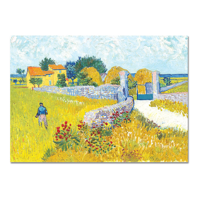 Farm in Provence by Vincent Van Gogh - 1 Piece Painting, 65cm H x 95cm W