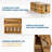 For Power Strips - 3 Open Slot Wooden Wire Hideout Box, 2 Pack