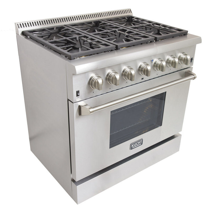 Kucht 36'' W Range, Classic Silver, Natural Gas