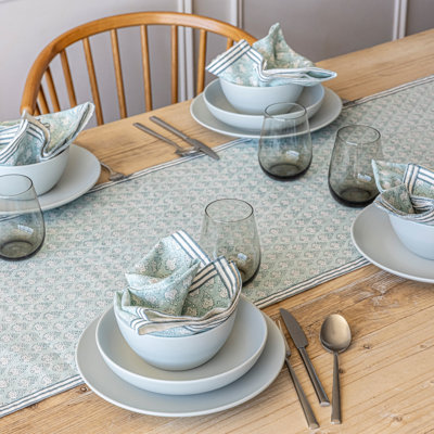 Hand-Blocked Table Runner