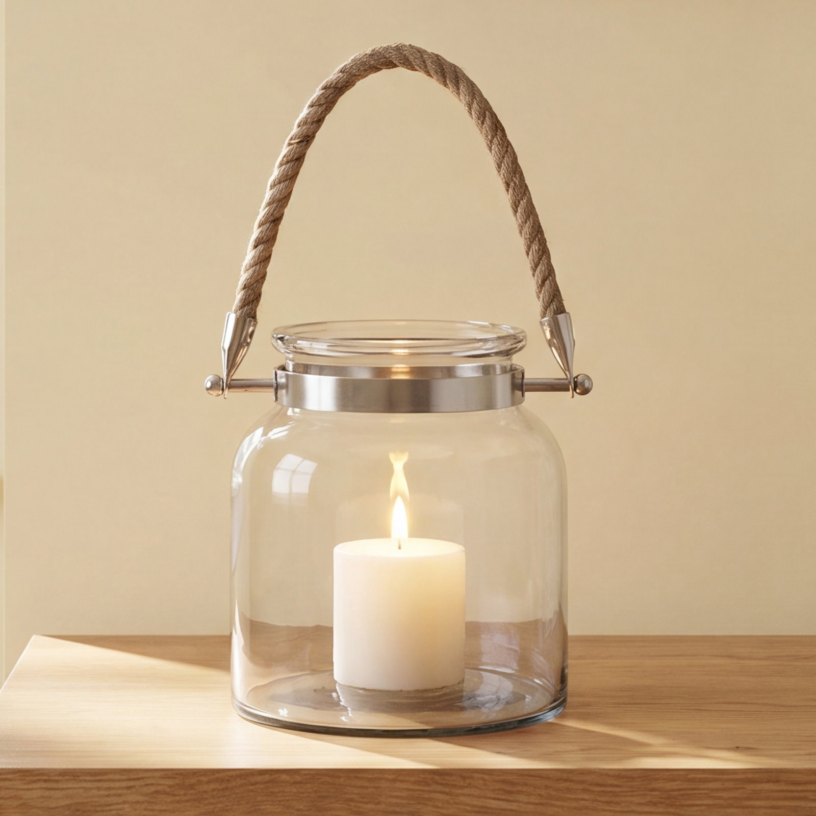 Glass Lantern Candle Holder