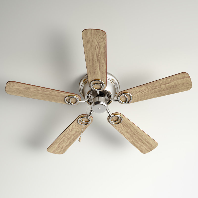 Ventilateur de plafond encastré à 5 pales de 42 po avec chaînette et ensemble d'éclairage inclus Brandee