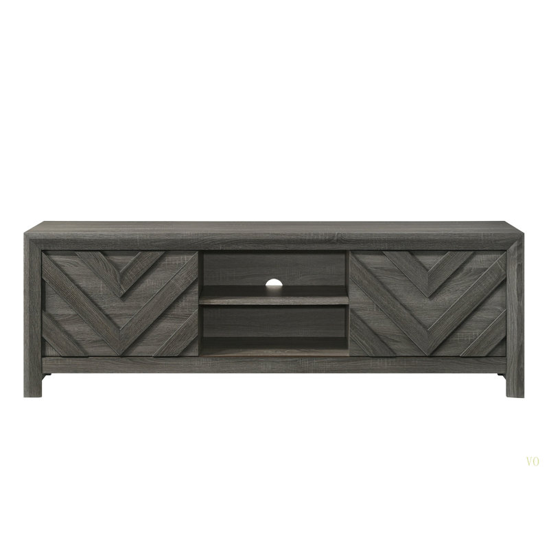 Meuble télé 1pc, Gris foncé