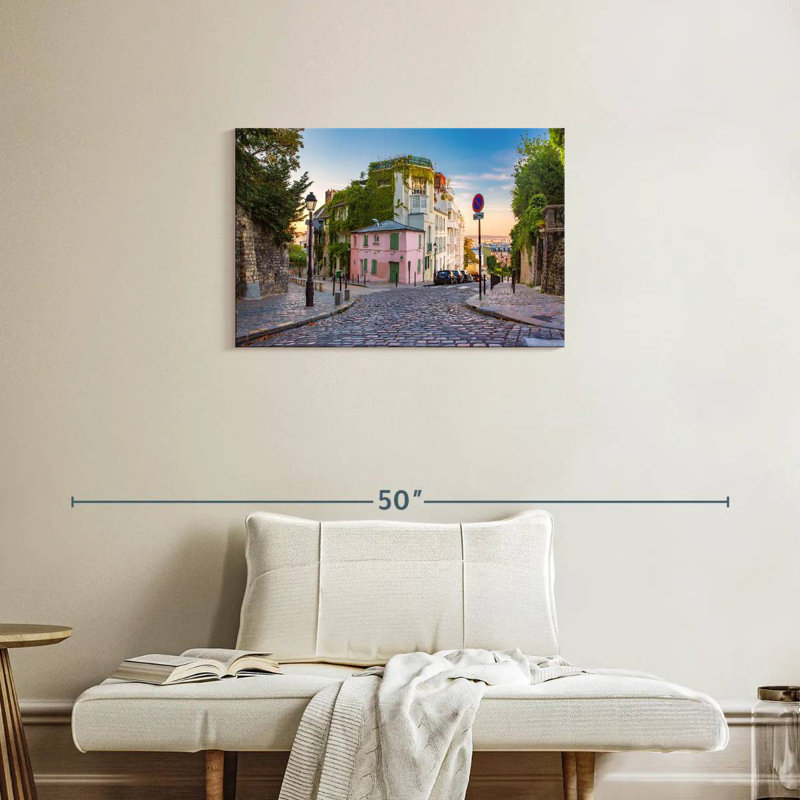 Vieille rue Kavia à Montmartre, H 20 po x l 30 po
