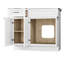 Disar 39'' Single Bathroom Vanity With Left Linen Tall Cabinet Dovetail Solid Wood Drawer Carrara Quartz Top-111107794