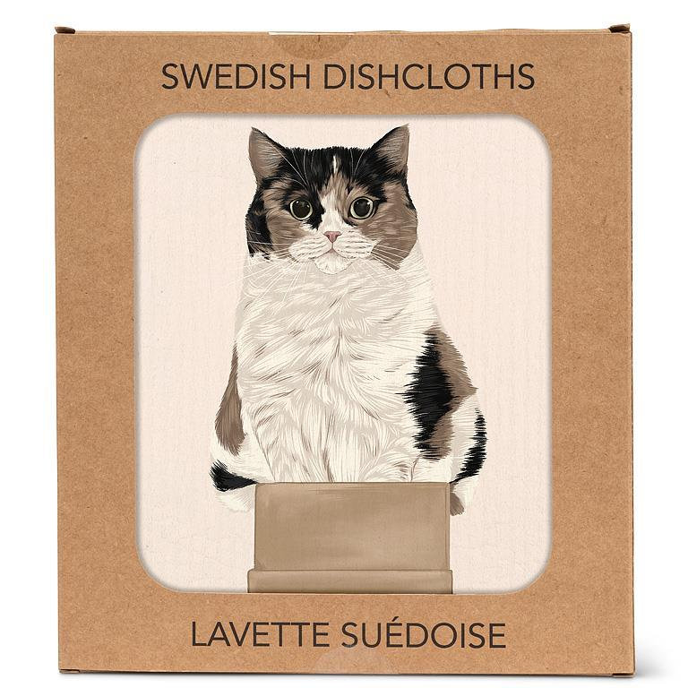 Cat In A Box Dishcloth