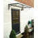 Palram - Canopia Venus 4' 5" W x 2' 11" D Slope Door Awning in Dark Gray