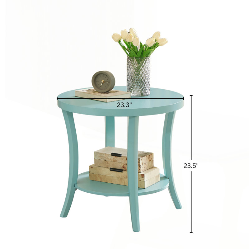 Table de bout Contemporary, Teal