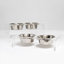 Clear Elevated Feeder with Silver Bowls-1020605287