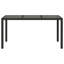 Piranavan Rectangular Glass Metal Outdoor Dining Table - 150 cm W 90 cm D-1750626022-1792488406