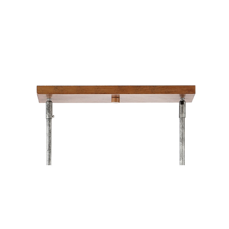 Luminaire suspendu linéaire lanterne 4 lumières Herlef