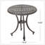 Table d'appoint d'extérieur en fonte d'aluminium 19 po