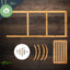 40cm Wood 3 Freestanding Towel Bar