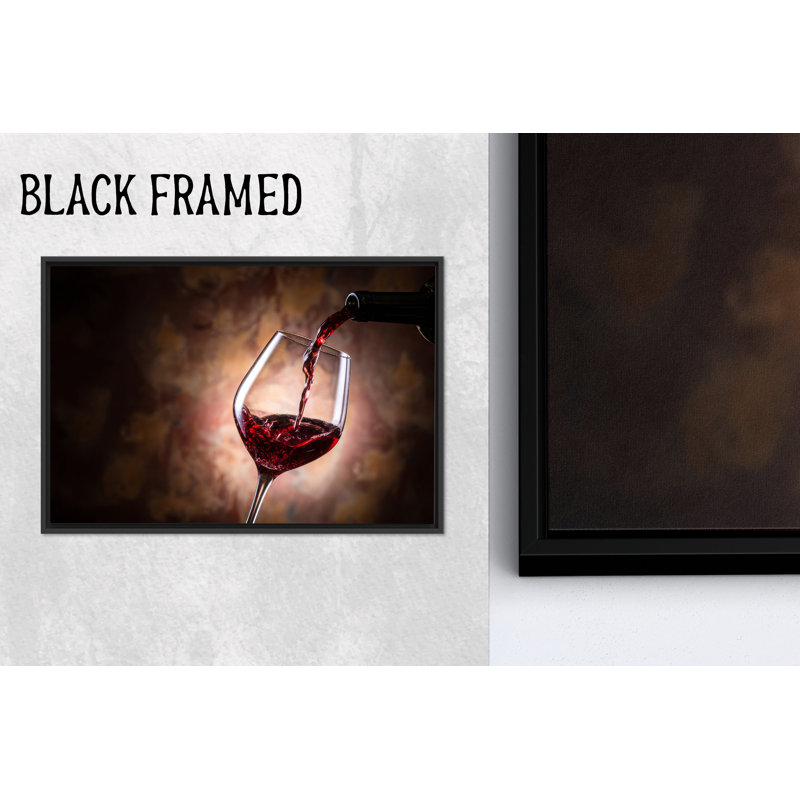 Vin rouge moderne avec impression sur toile - Bar élégant, 1P, 39,4 po H x 63,1 po l