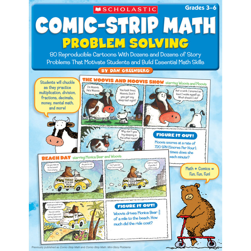Comic Strip Math Problem Solving Book
