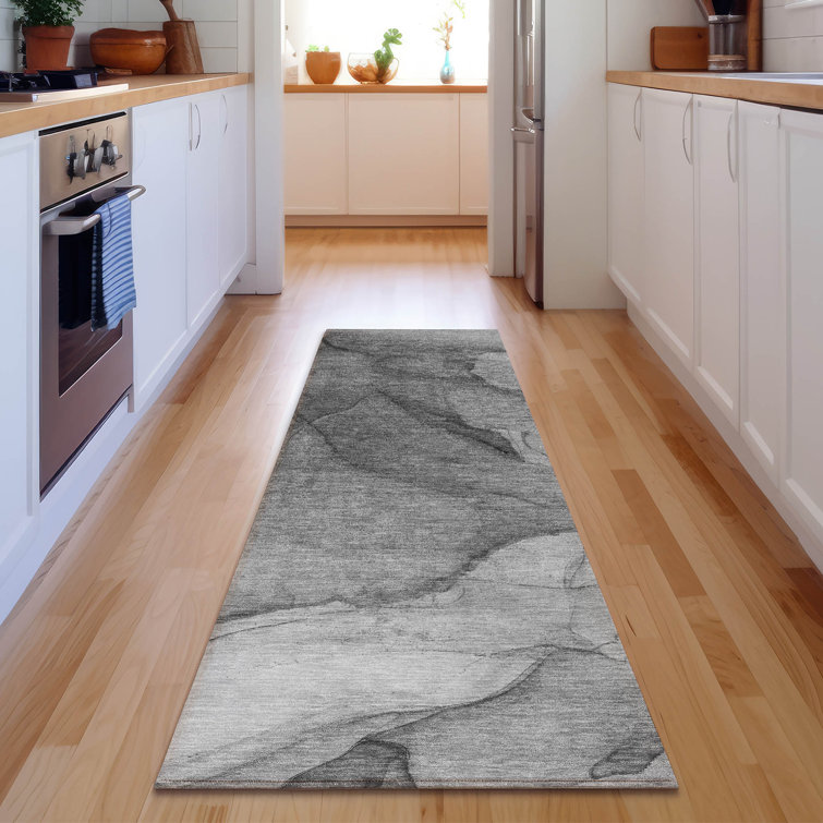 Premium Machine Washable Cerrito AMF607 Gray Rug