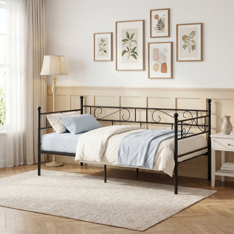 Metal Daybed, Black