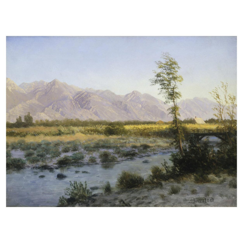 «Prairie Landscape» par Albert Bierstadt - Impression giclée, H 32 po x l 40 po