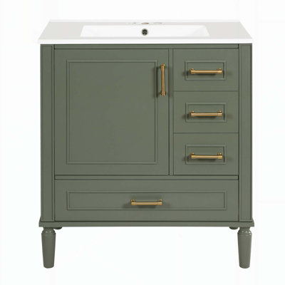 Modern Bathroom Vanity with Ample Storage and Soft-Close Mechanism for Enhanced Functionality