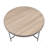 Bage Weathered Gray Oak & Metal Finish Coffee Table
