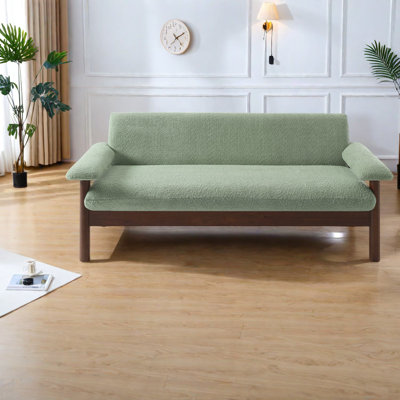 Canapés verts modernes avec coussins moelleux, revêtement en polyester, mobilier compact
