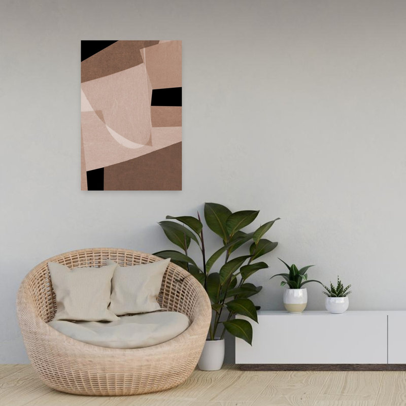 Art contemporain contemporain abstrait, H 24 po x l 16 po