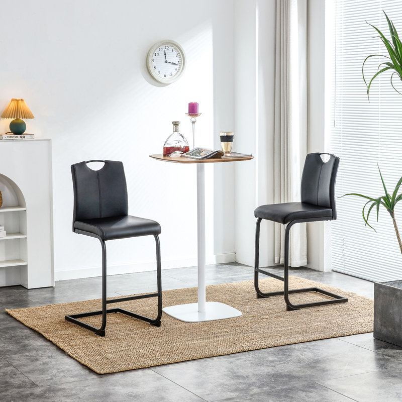 Ensemble de 2 chaises à hauteur de comptoir en polyuréthane