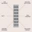 Tapis gris clair / gris foncé / crème délavé à la machine Romae Gingham-823656127