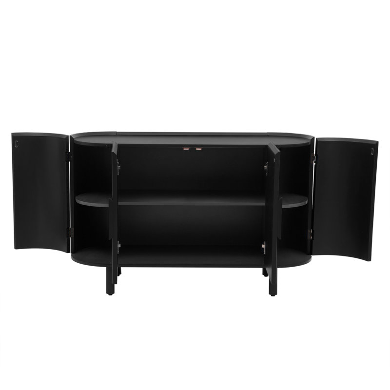 Buffet de 47,83 po de largeur Mylisa, Noir