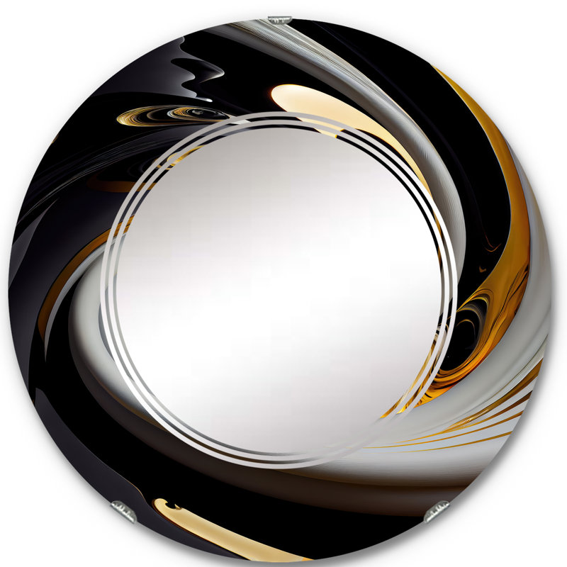 Miroir mural en spirale Purwin III, 24 po x 24 po