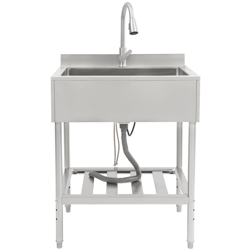 30.8"L  Sink Free Standing Single Bowl Kitchen Sink