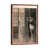 Classic Brown Wood Floater Framed