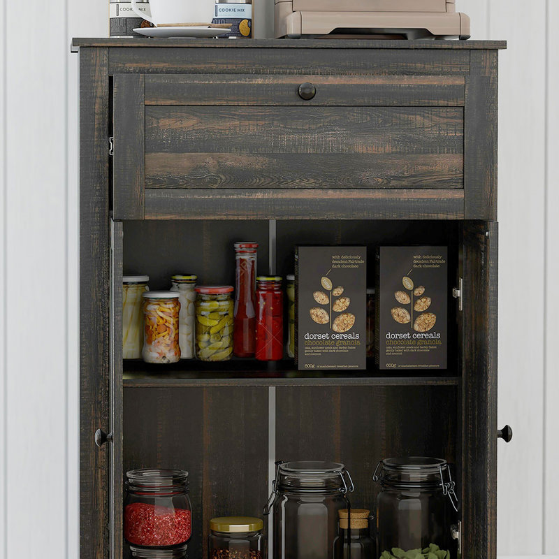 Armoire d'appoint avec tiroir, Dark Brown