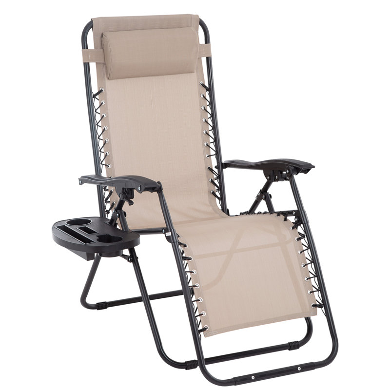 Fauteuil inclinable zéro gravité Fendley, Brun clair
