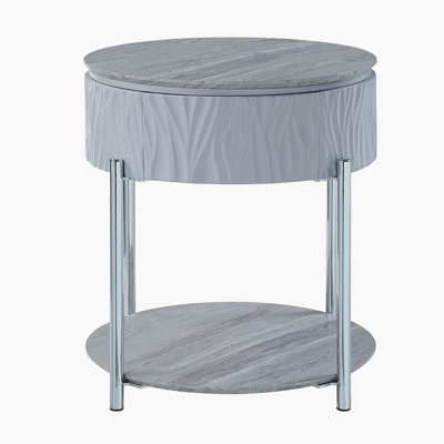 Small End Table With Storage, Indoor End Table For Living Space