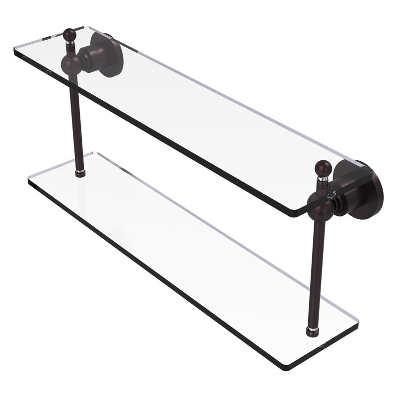 Lera 2 Piece Tiered Shelf, 22" W x 12" H, Antique Bronze