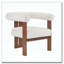 Fauteuil d'appoint rembourré en velours-1589565399