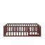 Wood Daybed Frame With Fence And Door Stylish Design Solid Construction Fast Assembly