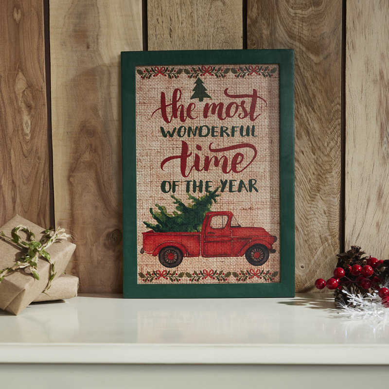 Enseigne murale festive 13 x 9