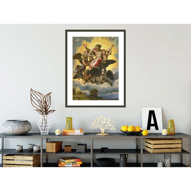Vision of Ezekiel by Raphael -Framed Giclee Print, 41.5" H x 32.19" W