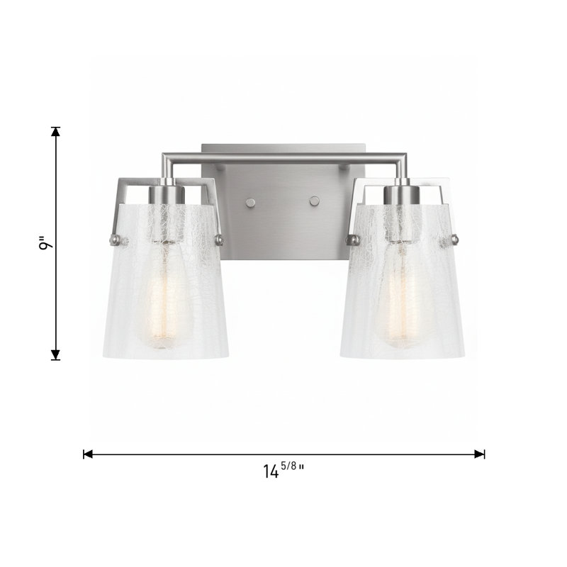 Crofton Vanity Light, 2, Midnight Black