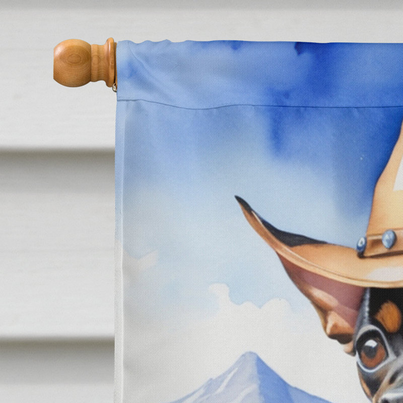 Drapeau Cowboy Welcome House, Pinscher miniature