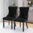Friedrun Velvet Dining Chair Tufted Dining Room Chair with Solid Wood Leg-827450009
