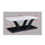 Ensemble de 3 pièces moderne moderne noir et blanc avec plateau en faux marbre et deux tables de bout assorties