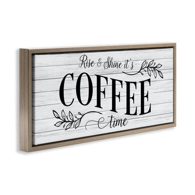 "Rise & Shine Coffee Time", art mural encadré par Natalie Carpentieri